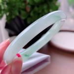 冰种飘花圆条手镯